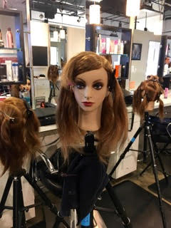 Mannequin head for hair styling 